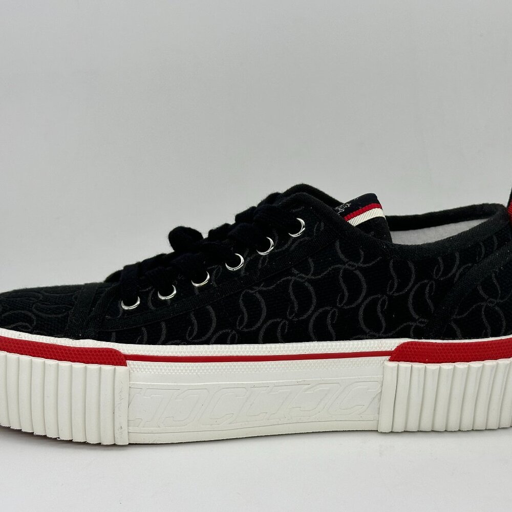 Christian Louboutin SUPER PEDRO Jacquard Monogram CL Logo Platform Sneakers - Picture 5 of 16
